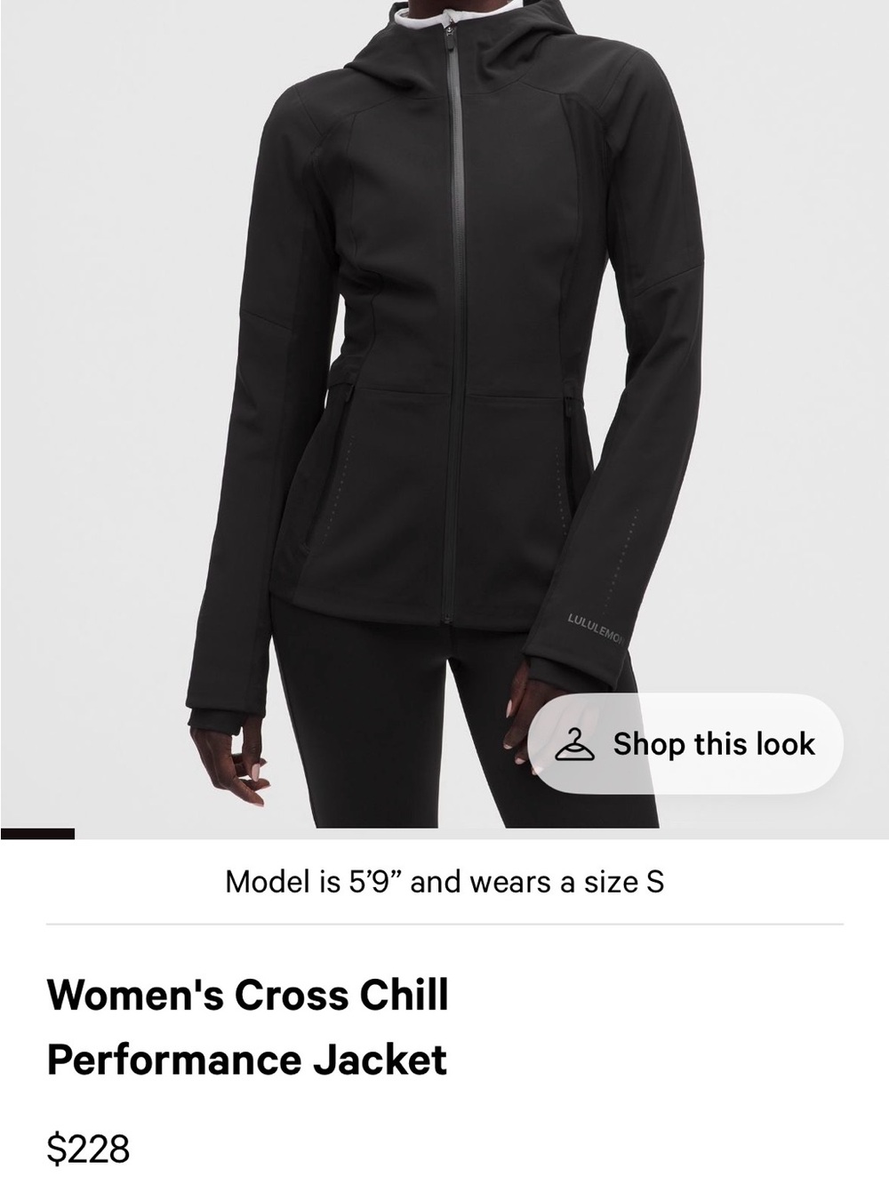 lululemon athletica Women's Hooded Performance Jacket - Black